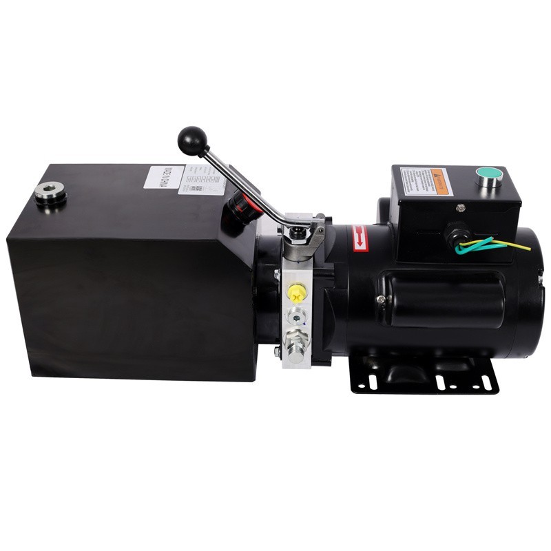 6 Quart Hydraulic Power Unit AC 110V Single Acting Dump Trailer for 2/4Post Lift