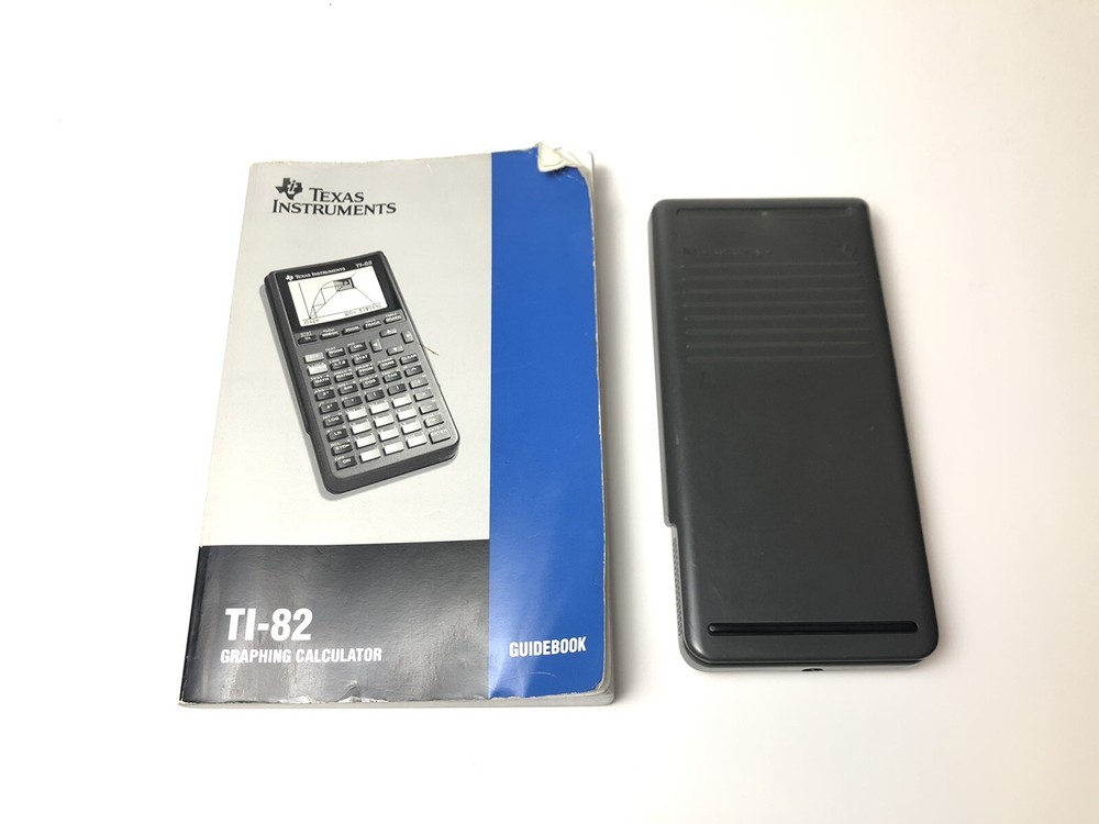 Texas Instruments TI-82 Graphing Calculator w/ Guidebook Manual