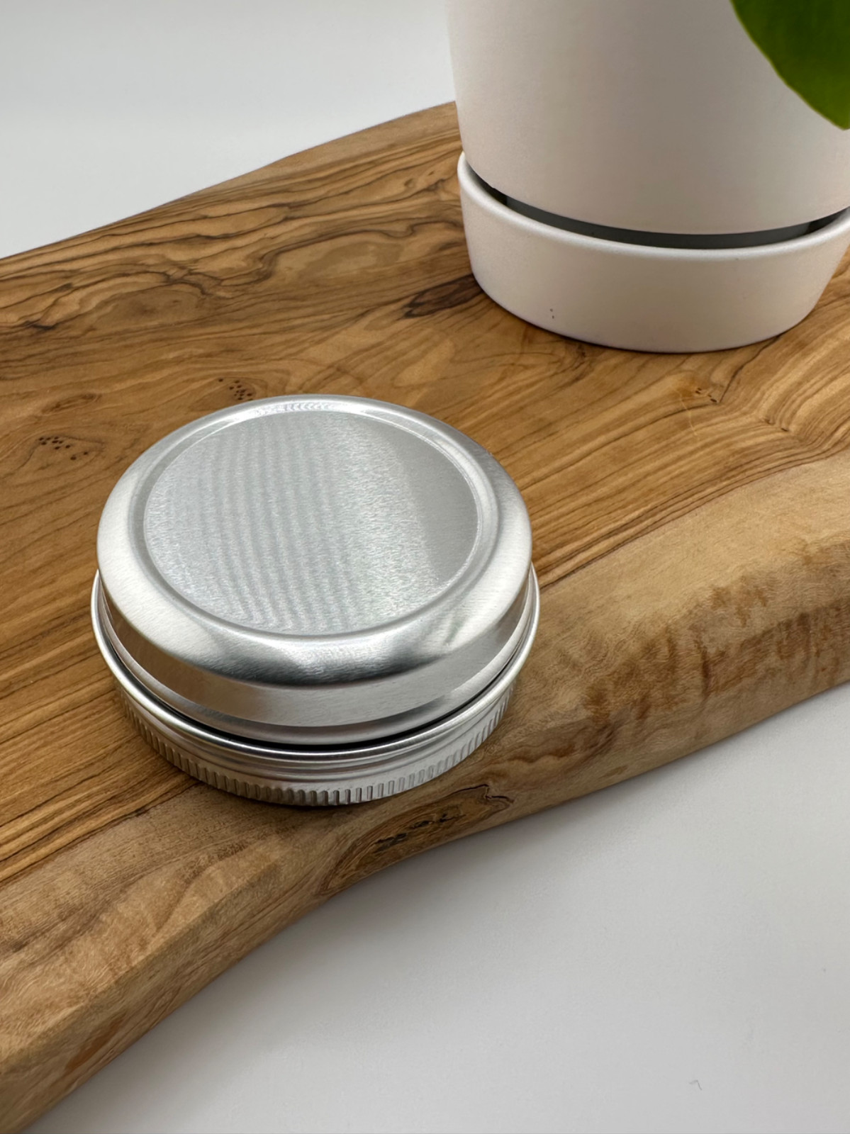 1oz 30ml Aluminum Tin Container Screw Top Metal Storage Jar