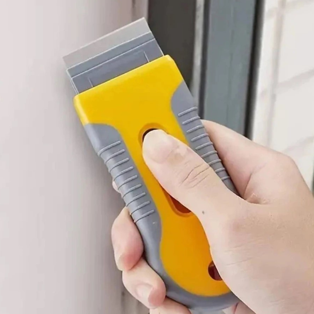 Razor Blade Scraper Tool Retractable Multipurpose Two Tone Cleaning Tools (1 pc)