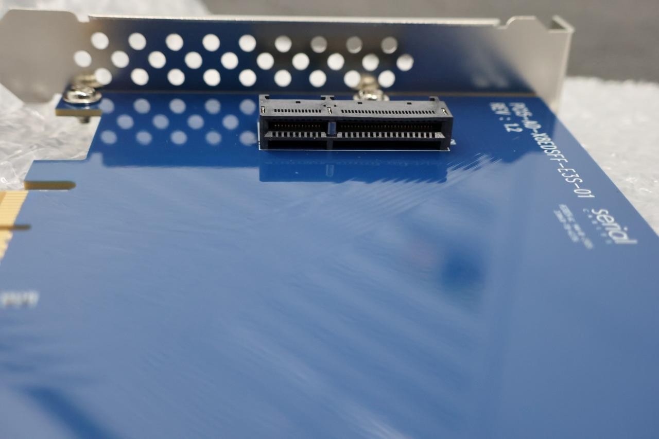 Serial Cables PCI5-AD-x8EDSFF-E3S-01 PCIe Gen5 x8 slot to E3 EDSFF Card