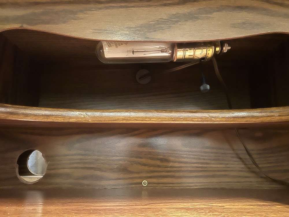 Solid Wood Antique Cylinder Desk