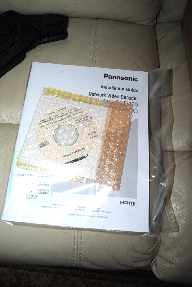 PANASONIC WJ-GXD 400 NETWORK VIDEO DECODER, OPEN BOX