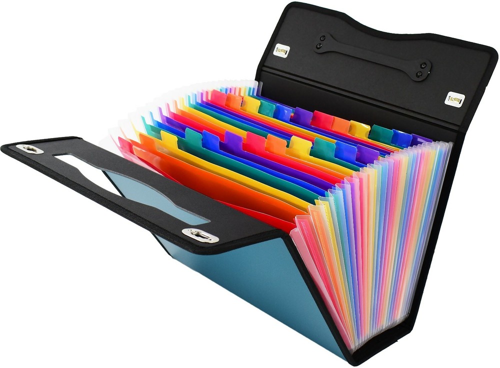 Accordian file folder organizer Expanding File folder Document holder file box