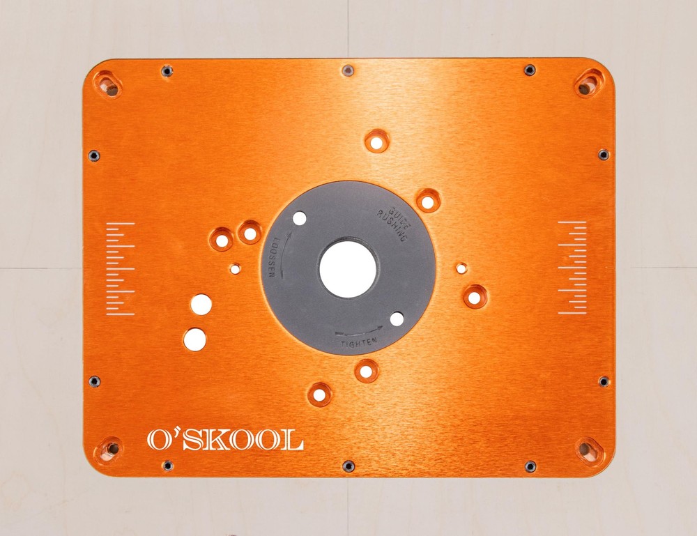 O'SKOOL Router Table Insert Plate Template Kit Includes MDF Routing Template