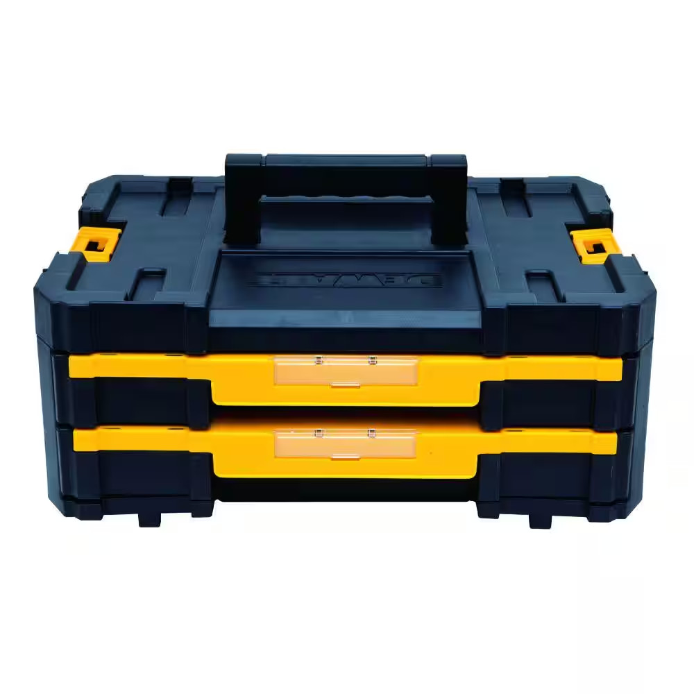 TSTAK IV 7 In. Stackable 18-Compartment Double Shallow Drawer Small Parts & Tool