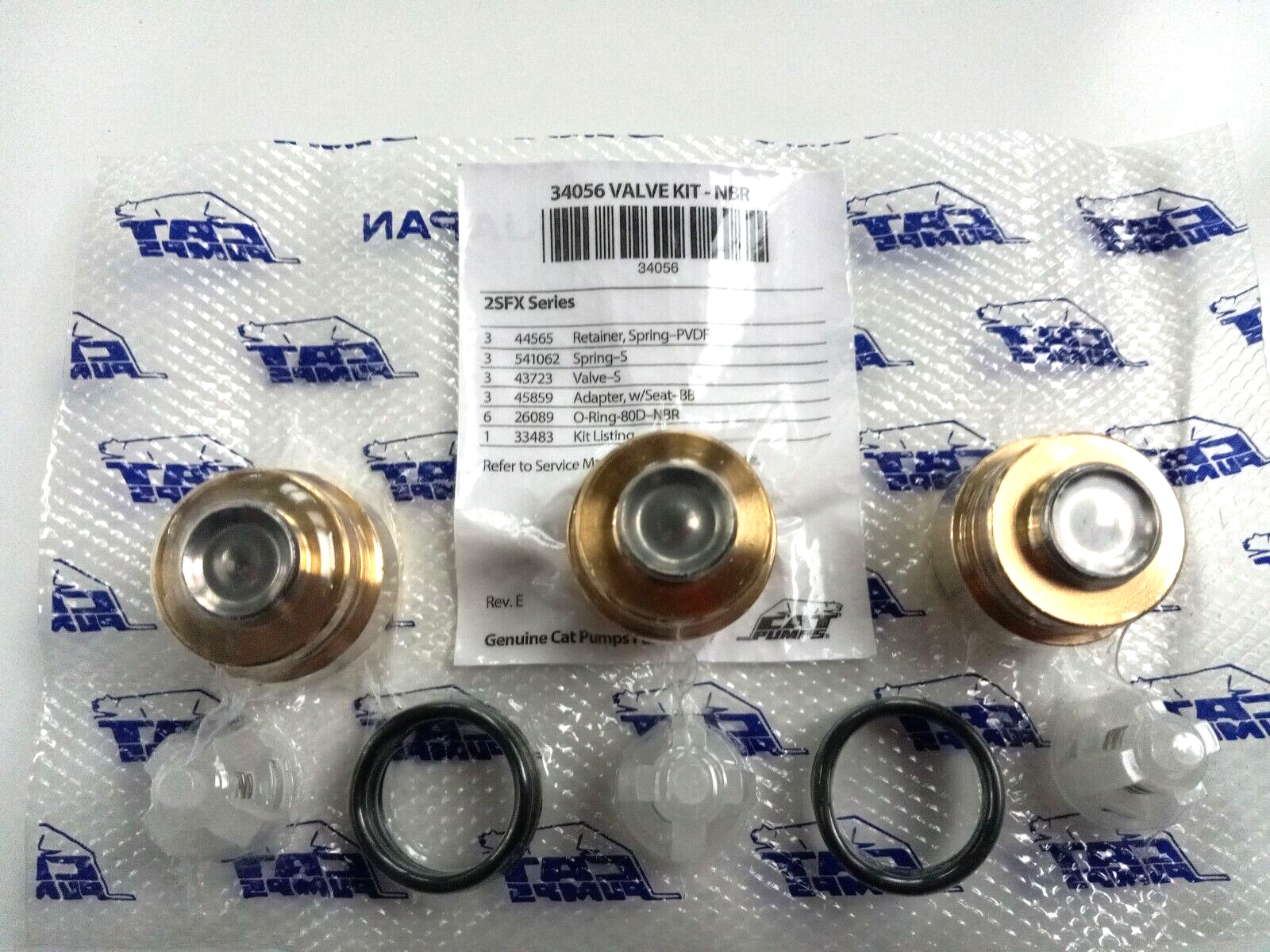 34056 DISCHARGE VALVE KIT 2SFX20ES, 2SFX30ES,2SFX30GS CAT PUMP PRESSURE WASHER