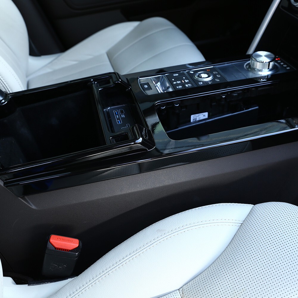 For Land Rover Discovery 5 2017-2020 Black Central Console Gear Shift Frame Trim
