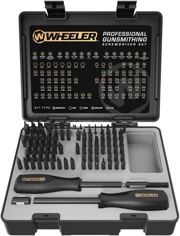 89 Piece Gunsmithing Screwdriver Set with Durable Construction and Storage Case