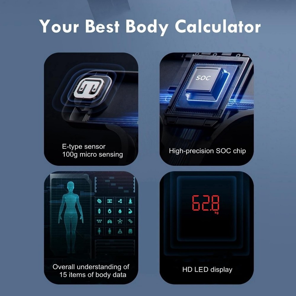 Digital bathroom scale smart body fat analyzer bluetooth weight scale 400lb