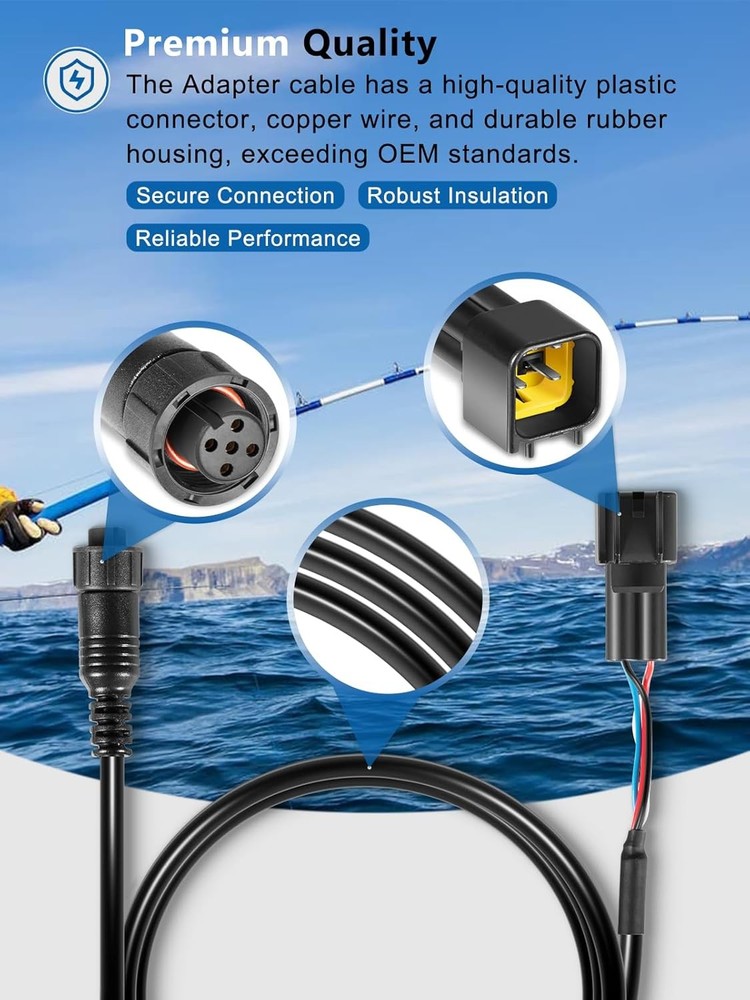 for Garmin Yamaha Engine Bus to J1939 Adapter Cable For GPSMAP Chartplotters