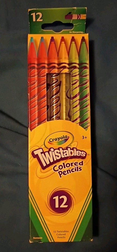 CRAYOLA TWISTABLES COLORED PENCILS 12 PACK