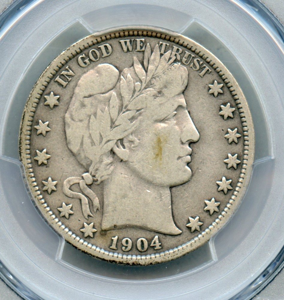1904 Barber Silver Half Dollar PCGS VF 20