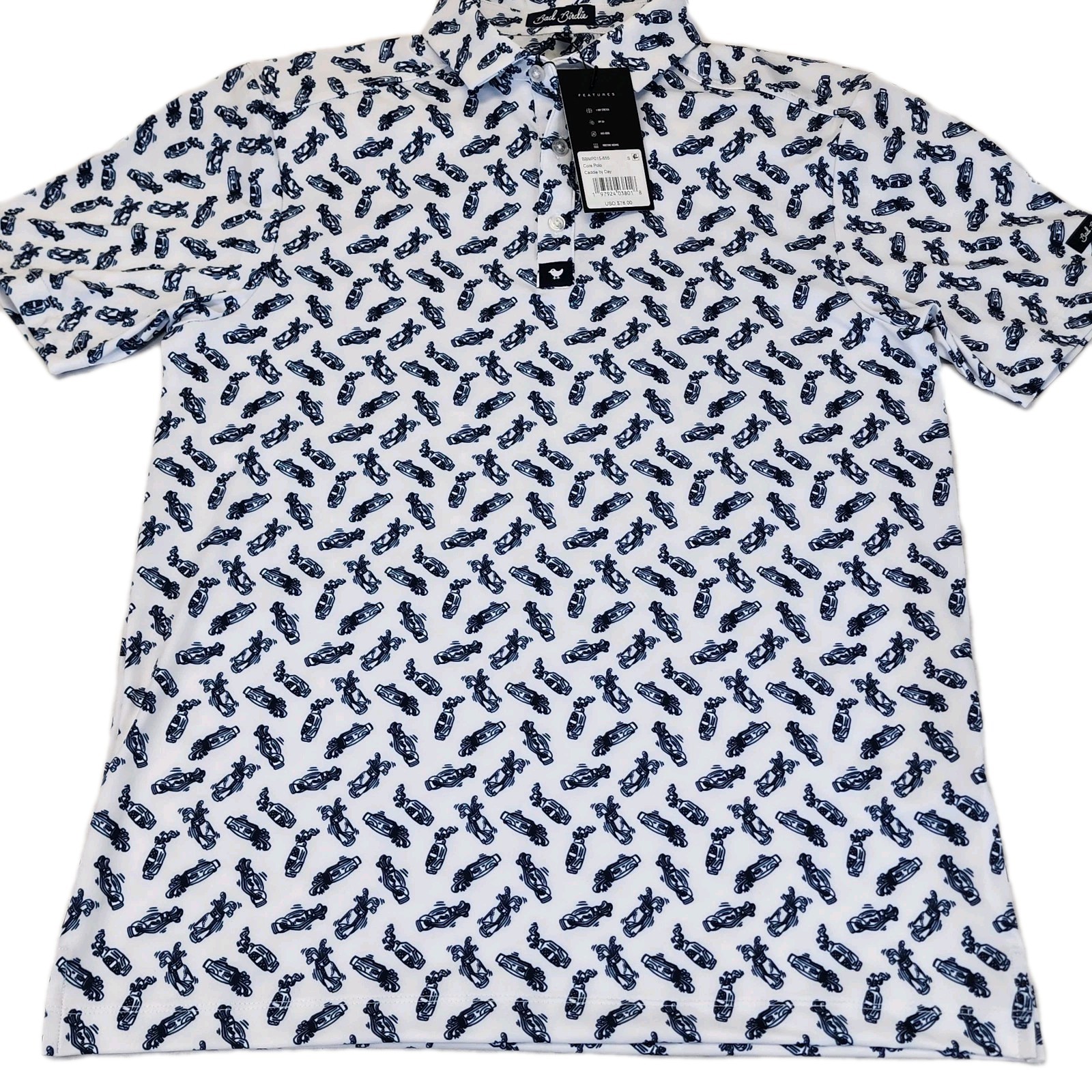 Bad Birdie Golf Caddie By Day Performance Polo Shirt Men's Small