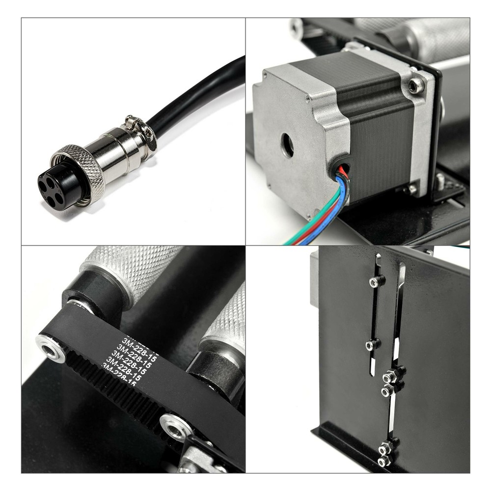 OMTech Rotary Axis Attachment for CO2 Laser Engraver Cutter Engraving Machine