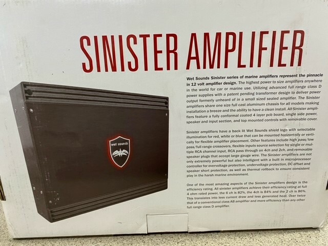 WETSOUNDS SINISTER SD4 AMPLIFIER