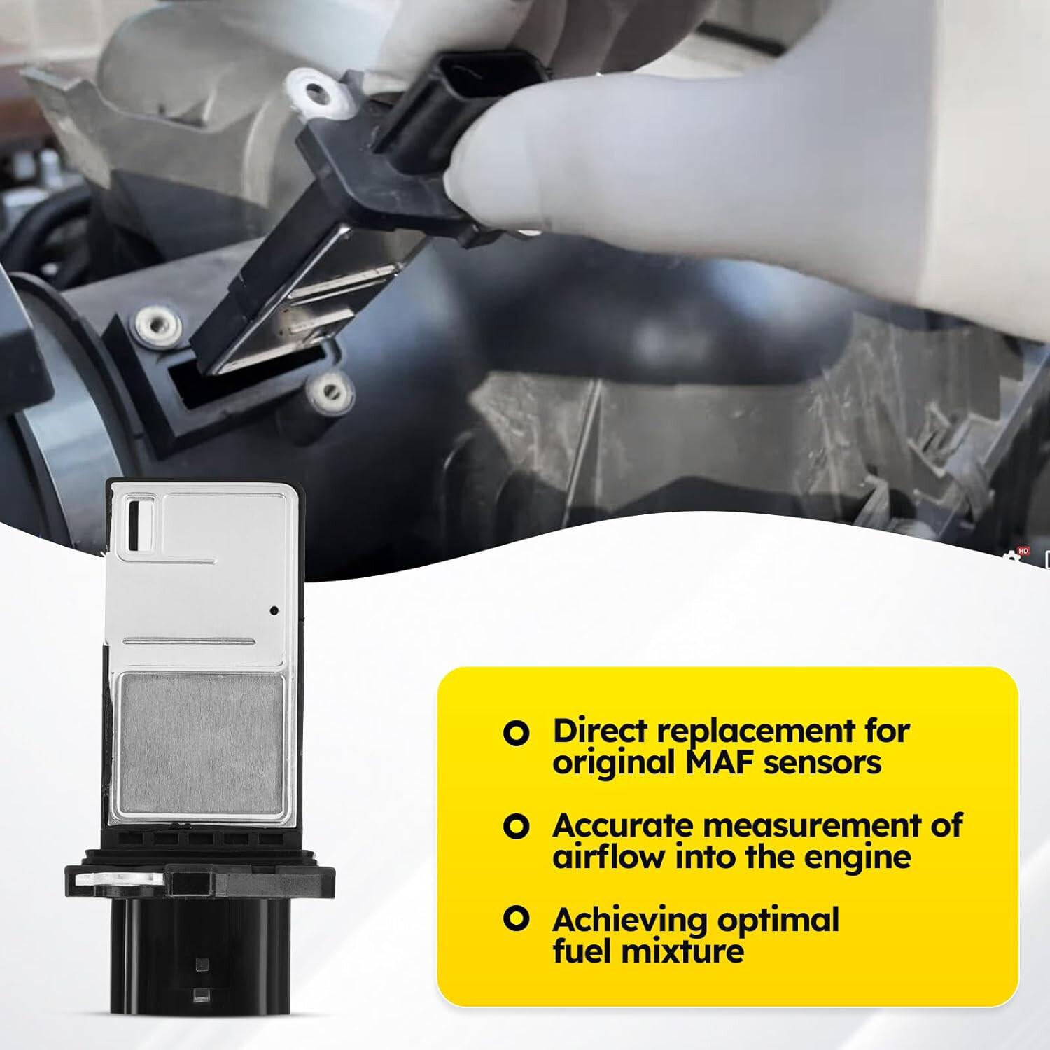 FOR NISSAN MASS AIR FLOW METER SENSOR MAF Factory 22680-7S000 AFH70M-38 AF OE