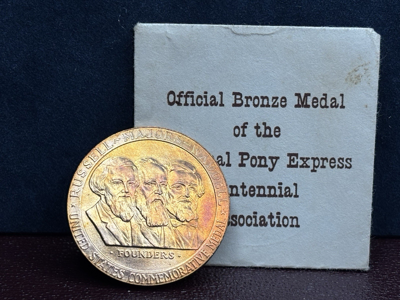 1960 So-Called Dollar - Pony Express Centennial Medal HK-583 RD Rich Toning