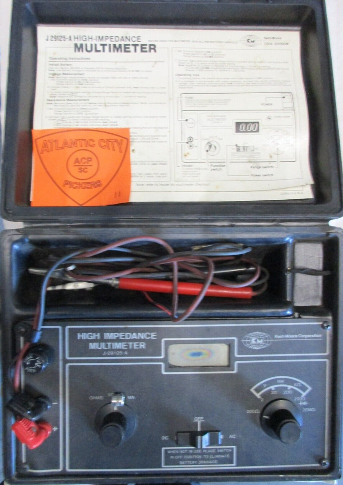 KENT MOORE J-29125-A HIGH IMPENDANCE MULTIMETER