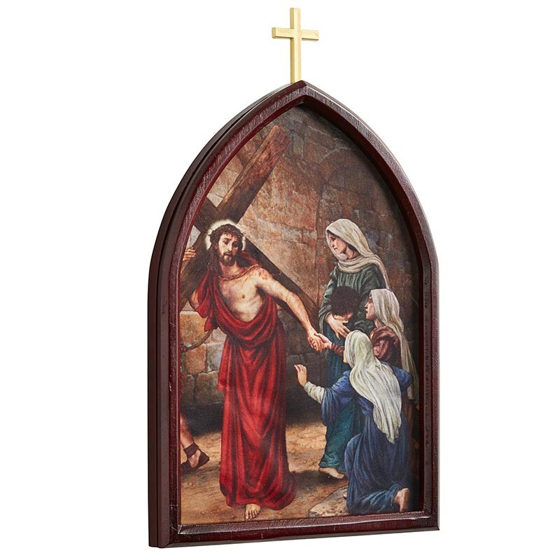Stations of The Cross Wood Plaque Set, 10'' H. (USUALLY SHIPS WITHIN 2 DAYS)