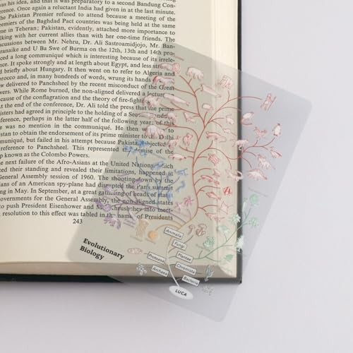 Green Flash STUDY HOLIC Clear Bookmark Evolutionary Biology ST-374