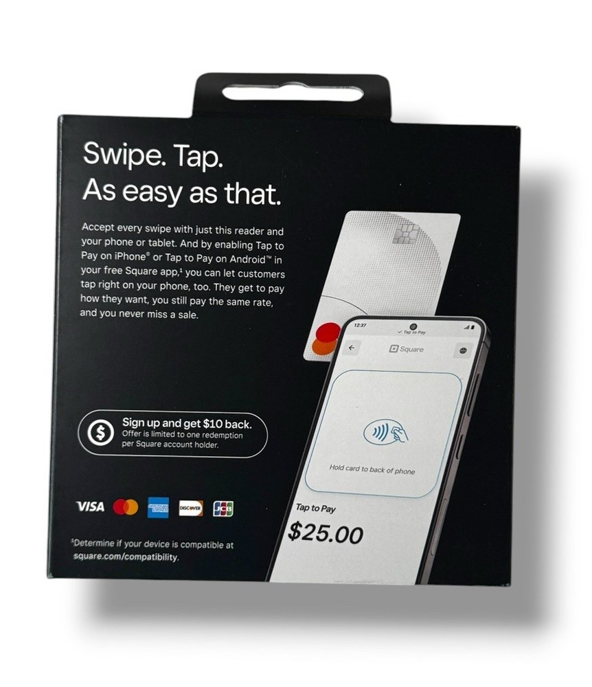 Square Magstripe Reader USB-C Credit Card Reader Android Only New