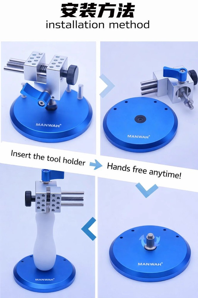 Multi-functional Vise Tool Model Painting Handheld Stationary Clamp Holder