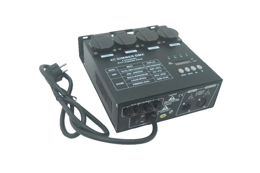 Durable＆High-performance Led Stage Lighting Equipment 4 Channel Dmx Dimmer Pack