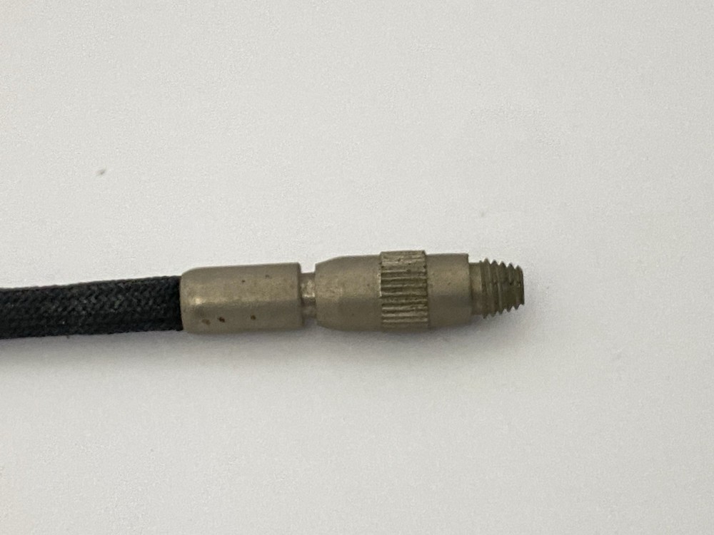 VINTAGE PRONTOR 40" SCREW LOCKING CLOTH CLAD SHUTTER RELEASE CABLE *WORKING*