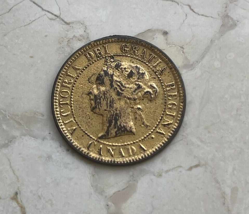 ND (1876-1901) Canada 1 One Cent - Love Token JS