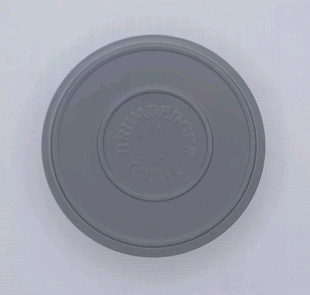 Brumberger 5" Grey Metal Reel Case