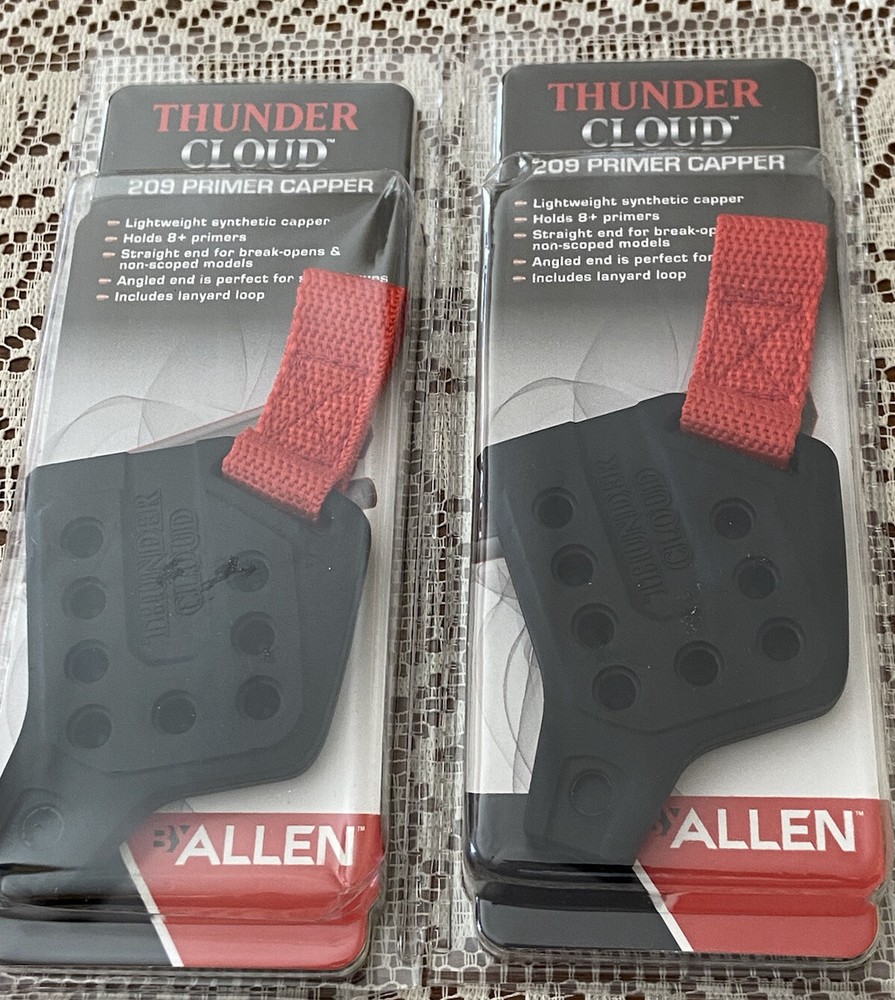 2X Thunder Cloud 209 Inline Muzzle loader Primer Capper by Allen holds Inv-F