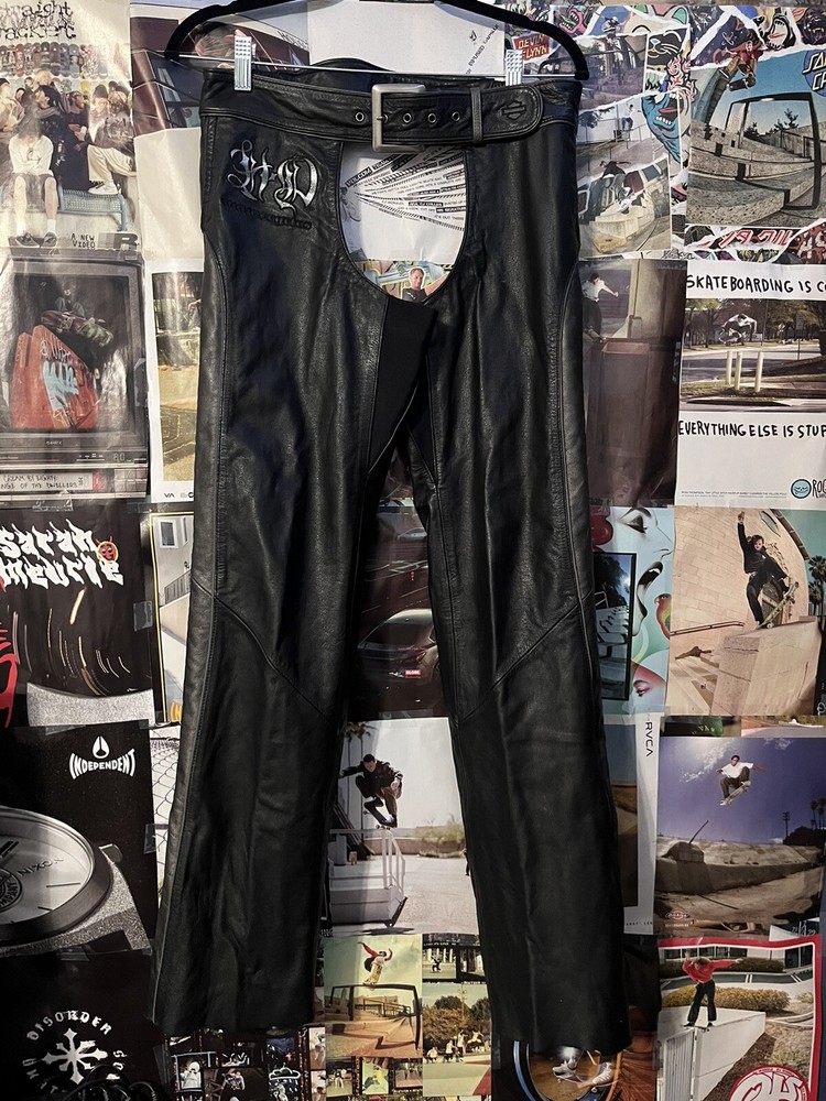 RARE Harley Davidson Leather Chaps - Sz S - 2000s