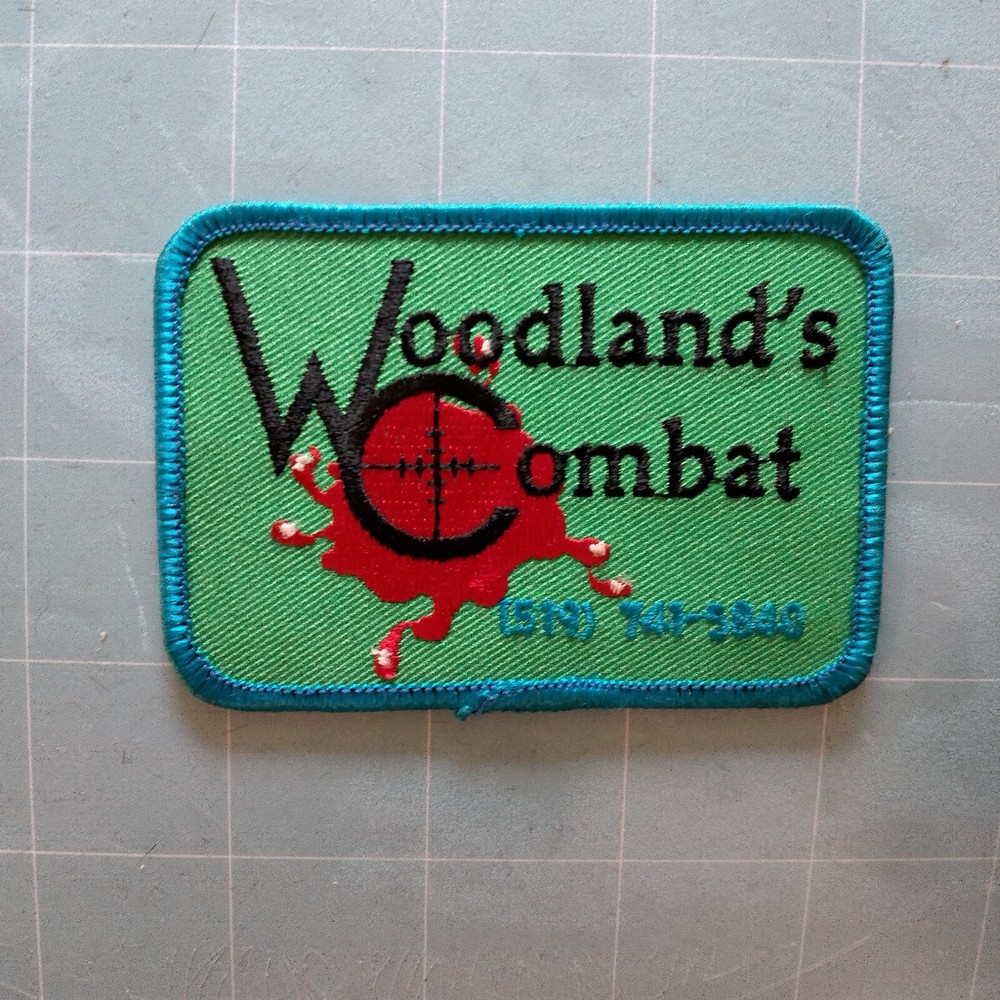 Woodlands Combat Patch size 3.5x2.5
