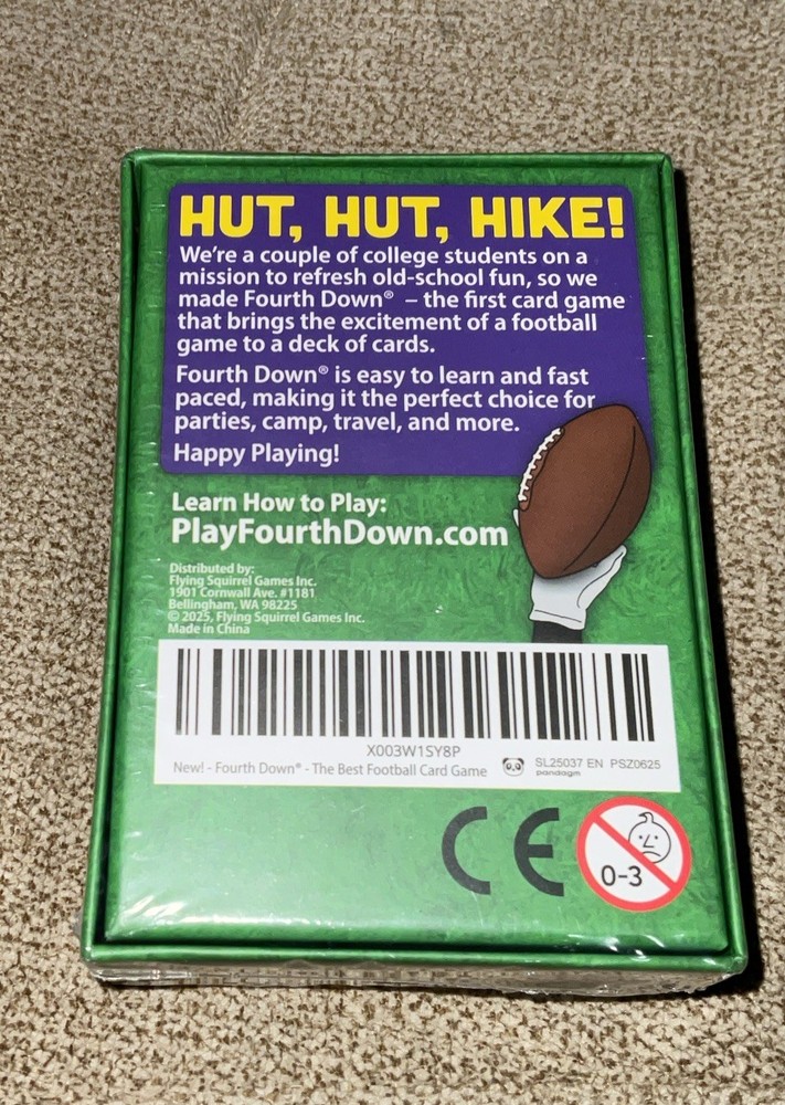 Fourth Down Card Game Complete 50 Cards NEW