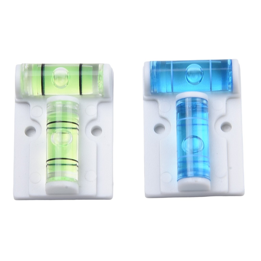 2pcs Horizontal Plastic T TypeLevel Scope Measuring Bubble Inclinometer