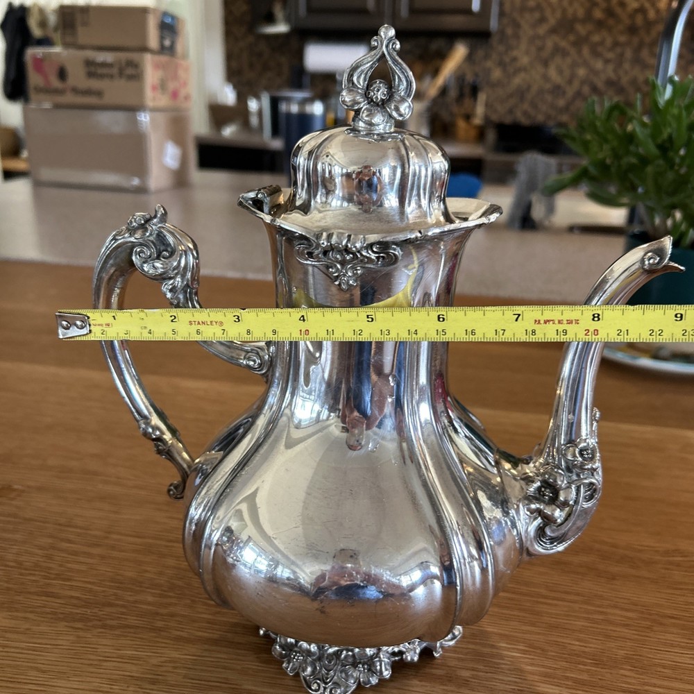 Knickerbocker Silver Co. Coffee Creamer Sugar Teapot 2601 silver plate