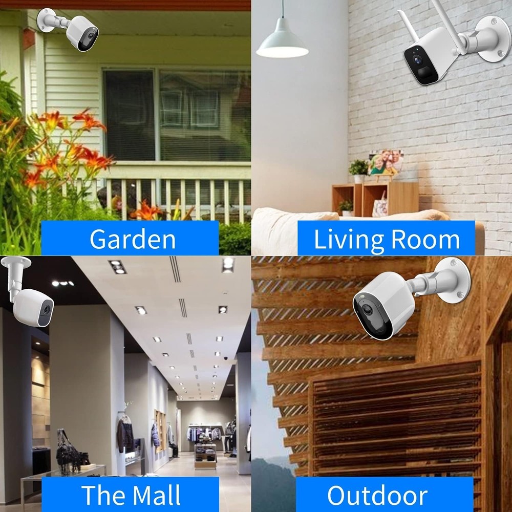 Adjustable Security Wall and Ceiling Mount - Compatible with Arlo & Ring Devices