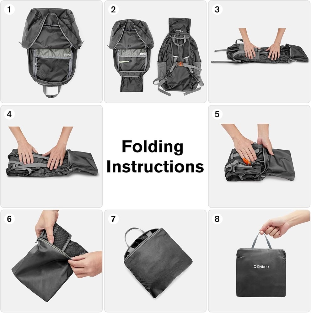 25L Water-Resistant Daypack - Lightweight, Packable Backpack for Every Adventure