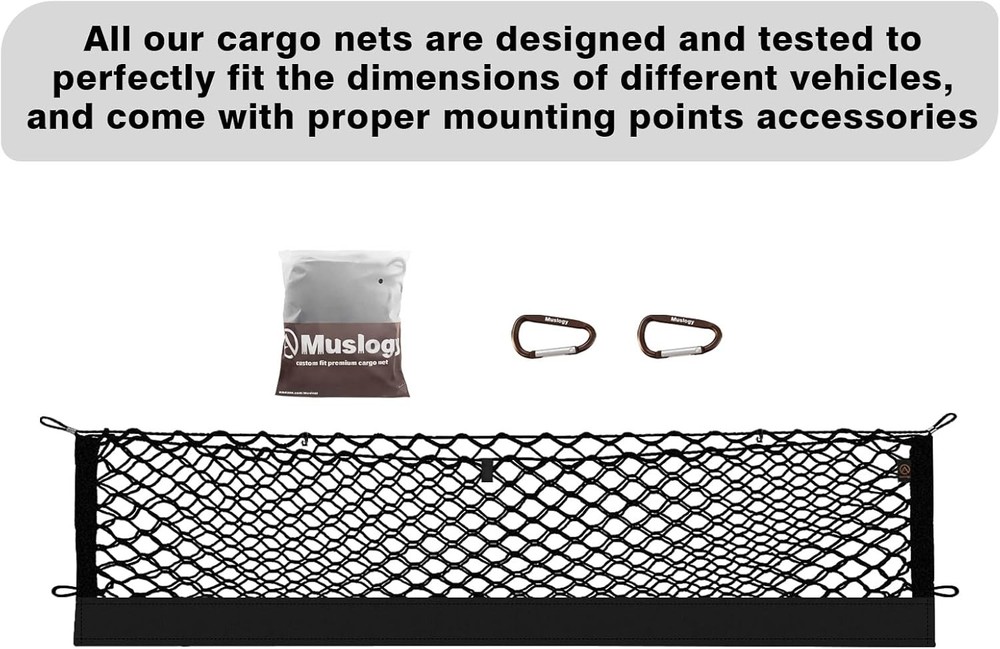 Trunk Cargo Net Envelope Style with Hooks