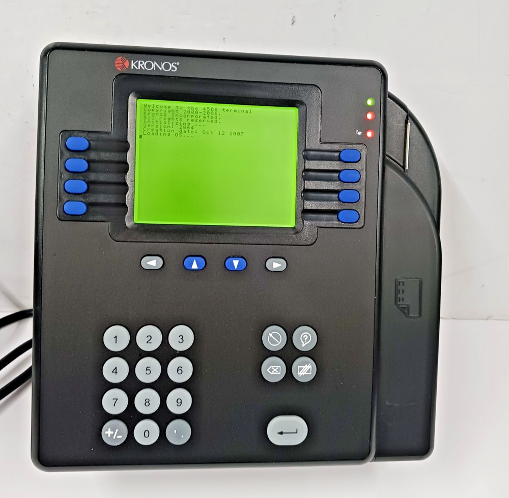 Kronos System 4500 Ethernet Time Clock
