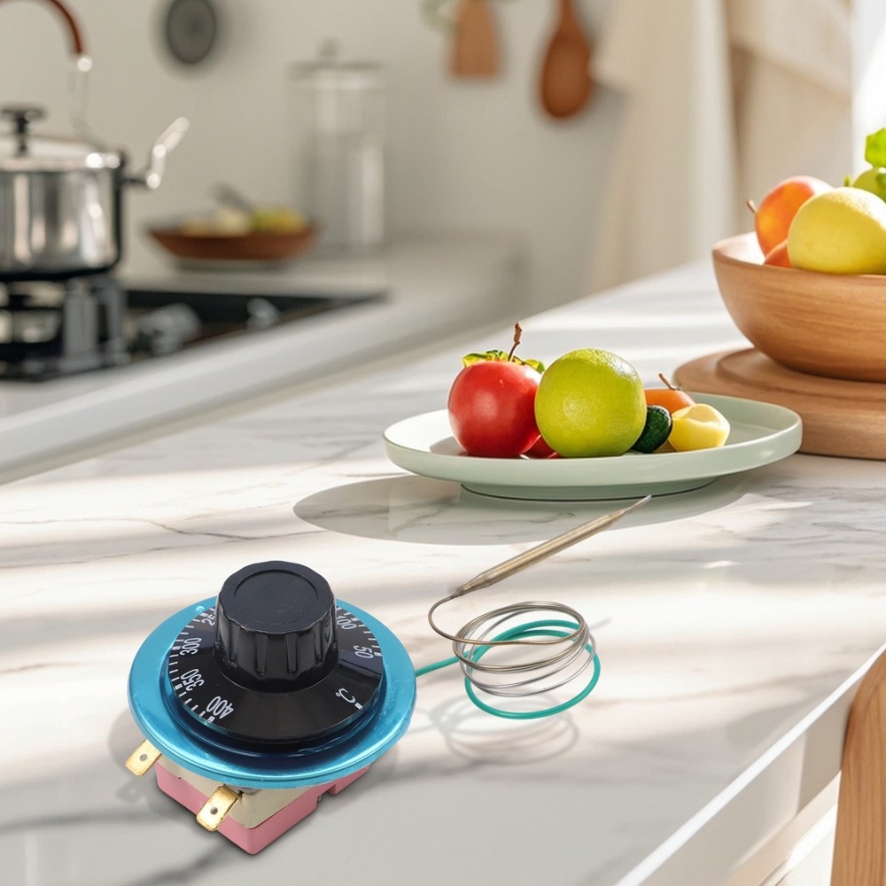 Sleek Electric Oven Thermostat with Adjustable Temperature Controller Switch