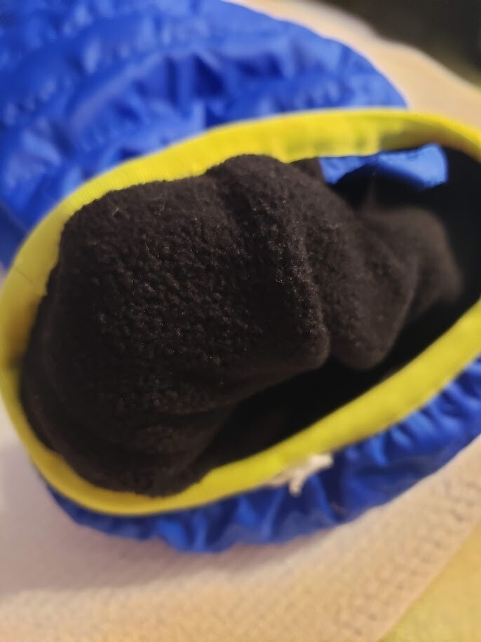 Eddie Bauer Ice Scraper Mitt Blue Fleece Lined
