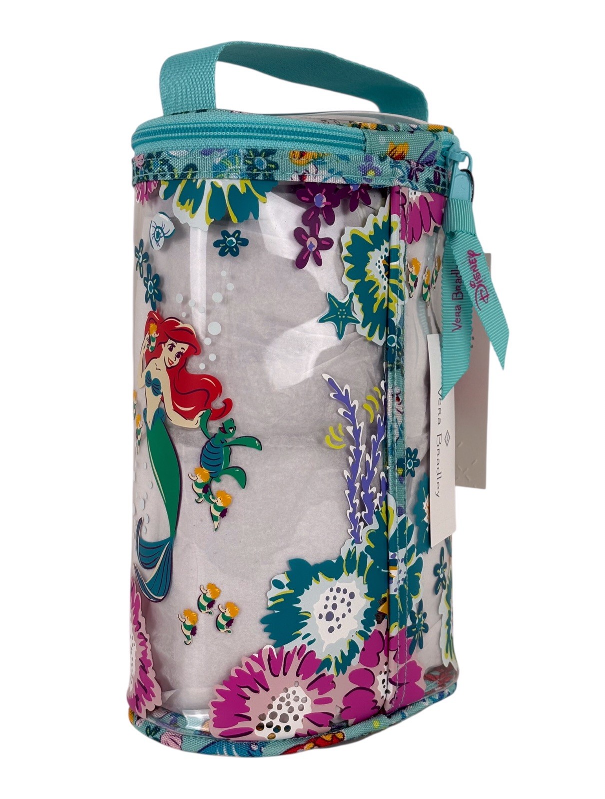 Vera Bradley Disney Ariel Floral Little Mermaid Lotion Bag