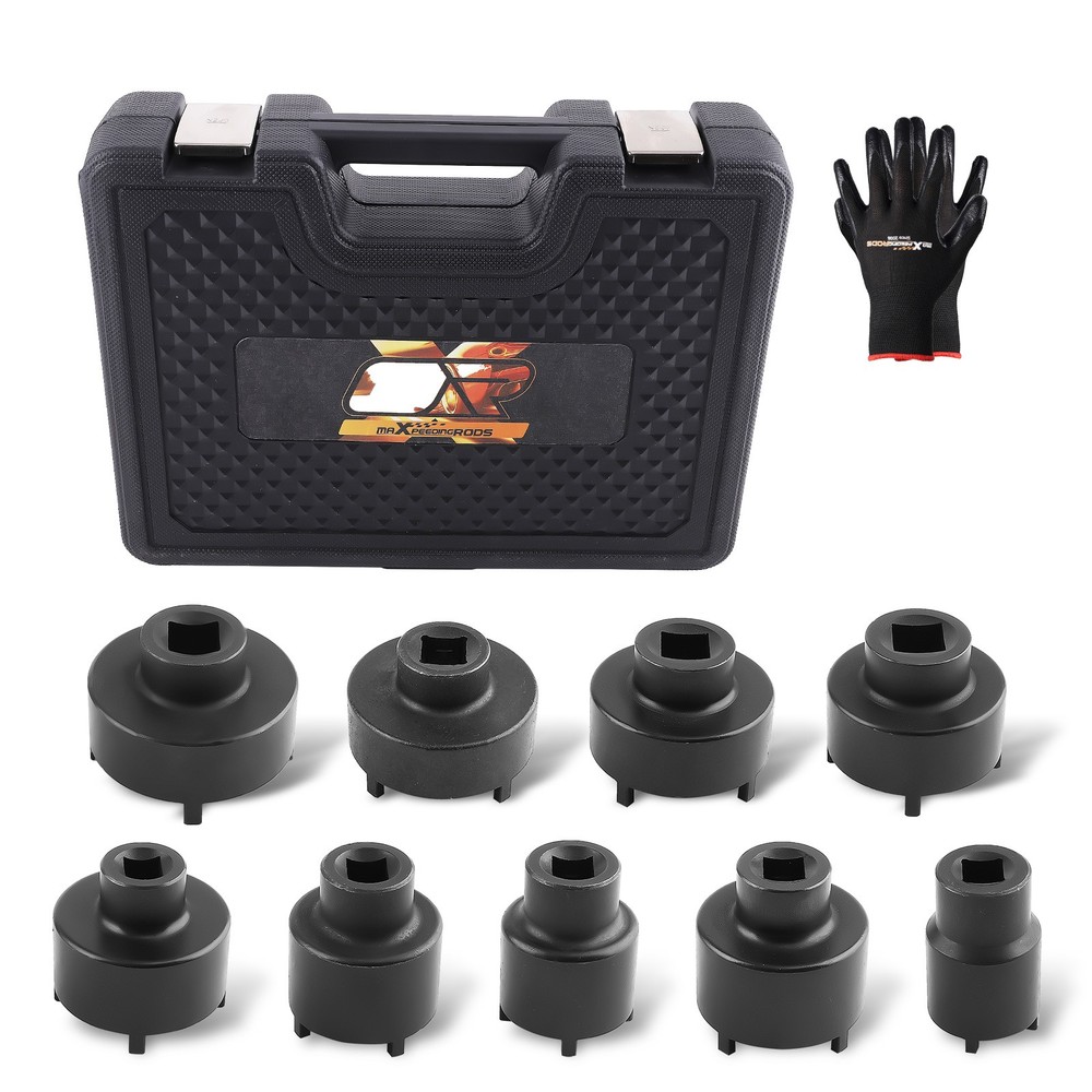 Socket Set Grooved Lock Nuts Tool External Teeth 1/2"DR & 3/4"DR KM4-KM12 New