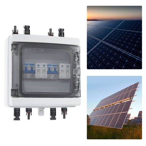 2 Strings Solar Disconnect Combiner Box For Solar Panel Switch Circuit Breaker