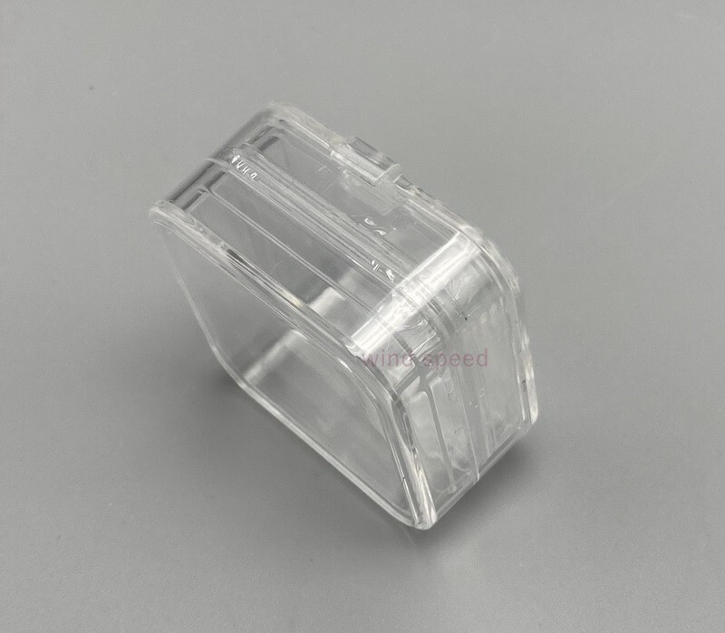 1 PC Hinged Display Boxes Elastic Membrane Fragile Chip Storage Case 5*5*2.5cm