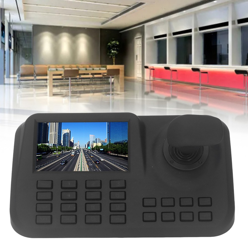 PTZ Camera Controller 5in 3D Joystick Network Camera Control Keyboard 100-240V