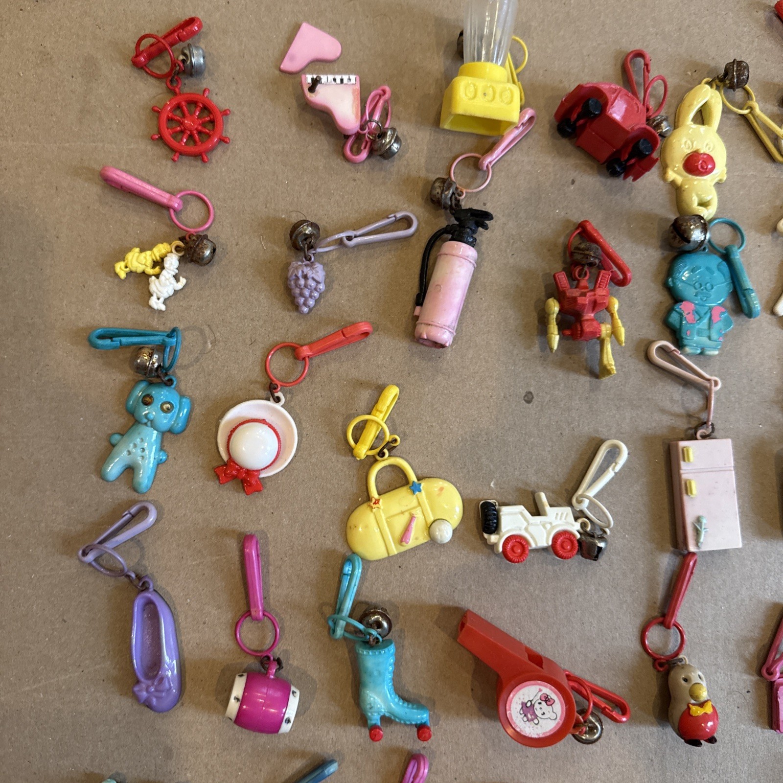 Huge Lot Of 82 Bell Charms Necklaces Rare 80s READ