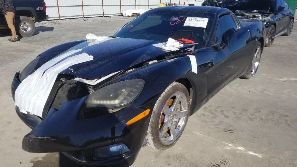 08 CHEVY CORVETTE C6 AT FRONT FLOOR CENTER CONSOLE BLACK
